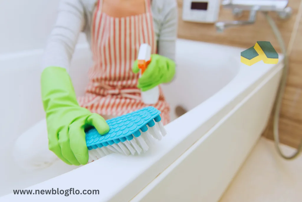 cleaning your bathroom with ACV